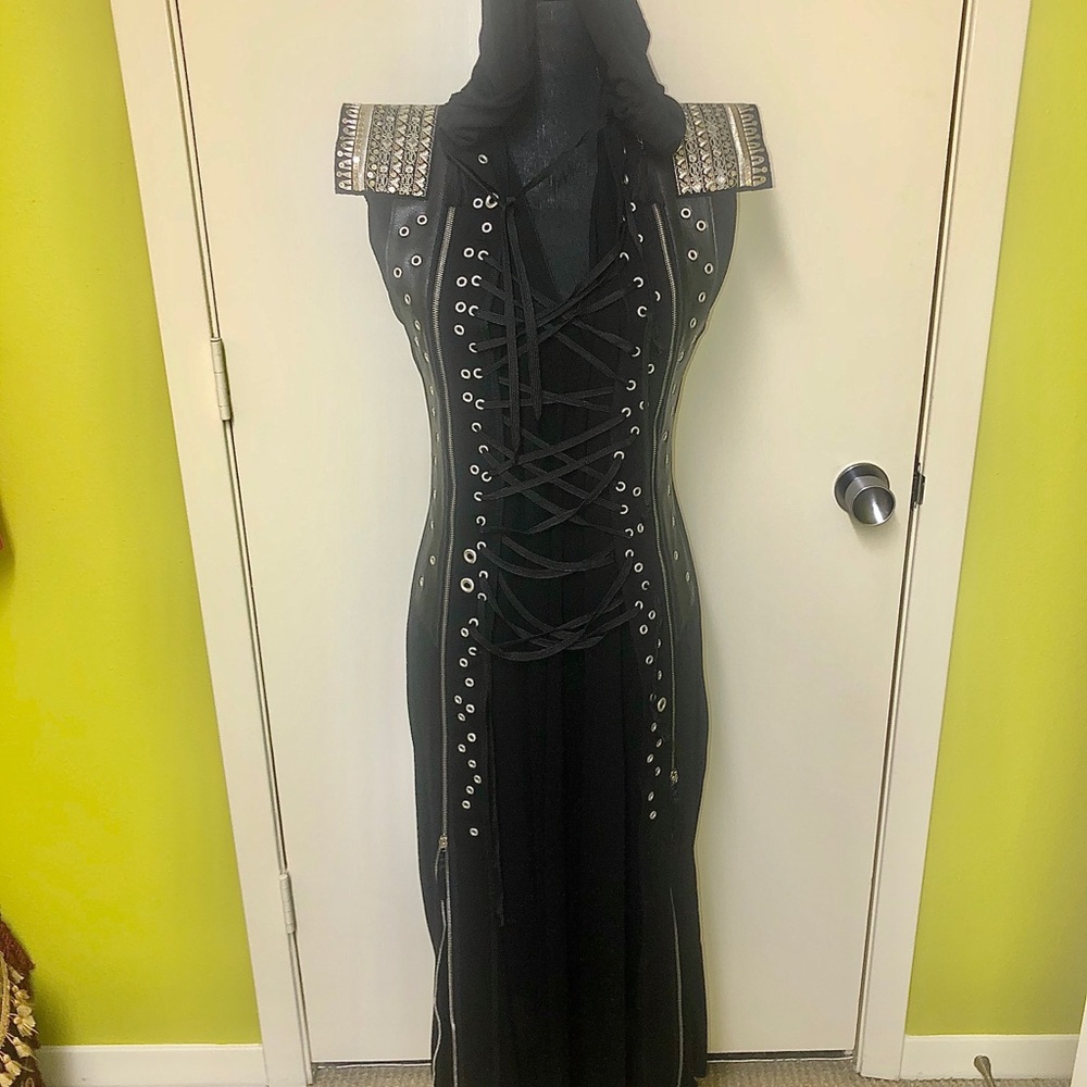 Jean Paul Gaultier Black detailed Runway dress